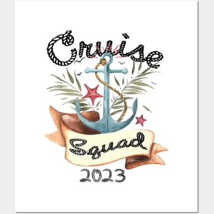 Cruise Squad 2023 Family Cruise Trip Vacation Holiday Posters and Art